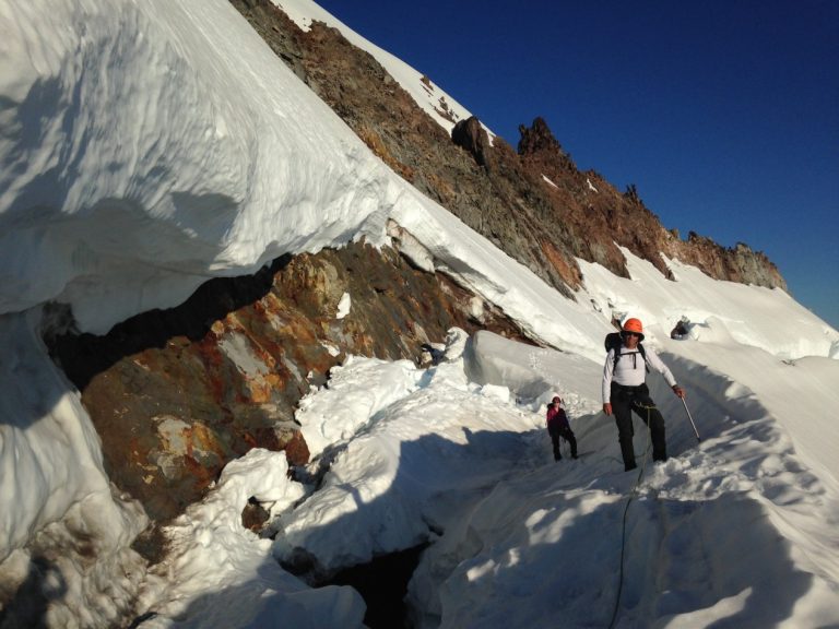 Bergschrund on Mt Garibaldi North East Ridge